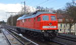 MEG - Mitteldeutsche Eisenbahn GmbH, Schkopau mit  232 489-5/315  (NVR-Nummer  92 80 1232 489-5 D-MEG ) am 17.03.21 Berlin-Buch.