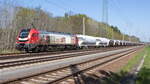 Mitteldeutsche Eisenbahn GmbH mit der Eurodual Lok 159 217-9 (NVR-Nummer: 90 80 2159 217-9 D-RCM) am 03.