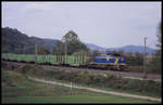 MWB 2301 ist hier am 13.10.2004 bei Freden um 11.04 Uhr mit einem Güterzug in Richtung Fulda unterwegs.