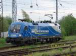 BR1116 911-7 beim Rangieren in Hhe Ausfahrgruppe Rostock-Dierkow.Aufgenommen am 20.05.06 in Hhe B11