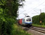 Nachdem der Knoten aufgelöst wurde, kam auch schon ein weiterer Güterzug am 17.6.14.