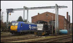 MRCE 500 1648 und die Elektrolok 185CL001 waren am 26.12.2007 Gäste beim BW Hohne der Teutoburger Wald Eisenbahn.
