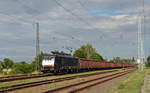 Am 01.07.20 führte 189 995 für die BeLog einen Hochbordwagenzug durch Saarmund Richtung Potsdam.