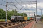 Am 23.Juni 2013 erreichte MRCE 189 803 mit einem Containerzug aus Richtung Poznan den Bahnhof Rzepin in Richtung Frankfurt/Oder.