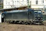 185 547-7 MRCE vor Güterzug durch Bonn-Oberkassel - 12.02.2014
