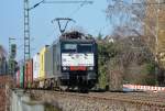 ES 64 F4-995 (E 189 095) MRCE Containerzug durch Bonn-Beuel - 12.02.2015