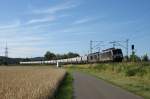 189 803 und 189 806 von MRCE ziehen am 26.Juli 2015 einen Kesselzug durch Gundelsdorf in Richtung Lichtenfels.