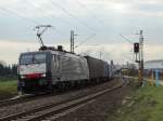 MRCE/Dispolok (Interporto Serivici Cargo) Siemens ES 64 F4-087 (189 987) am 11.03.16 bei Niederwalluf