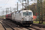 X4E-609 mit X4E-607 durchfahren Hamburg-Harburg 20.4.2016