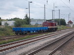 MTEG 112 703 mit einer Überführung nach Putbus,am 30.Juli 2016,in Bergen/Rügen.