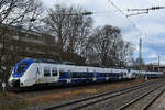 Der Elektrotriebzug 660 war Mitte März 2021 in Wuppertal-Unterbarmen unterwegs.