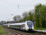 Ende April 2022 waren auf dem Ferngleis in Wuppertal-Unterbarmen die Elektrotriebzüge 373 & 374 zu sehen.