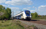 442 365 vom National Express rollte am 26.04.20 durch Greppin Richtung Bitterfeld.