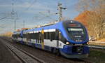 NEB VT 632.003/SA 139 017 + VR 632.007/SA 139 021 auf Leerfahrt zur Bereitstellung Bf. Berlin-Lichtenberg am 13.11.18 Bf. Berlin-Hohenschönhausen. 