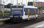 VT 008 / 650 540-7 D-NEBB auf der Fahrt in den Feierabend am 15.07.2020 in Eberswalde Hbf.