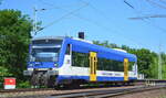 NEB mit dem RS1  VT 017  (NVR:  95 80 0650 549-8 D-NEBB ) auf Dienstfahrt am 14.06.21 Berlin Wuhlheide.