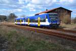 05.04.2015 - RB 79833 Verlässt als RB60 nach Frankfurt (O.) den Bhf Letschin.