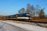 Der VT 729 (95 80 0643 119-0 D-NEBB) auf der RB 12 von Templin Stadt nach Berlin Ostkreuz am 10.01.2017 in Nassenheide.