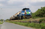 NIAG 6 auf dem Weg von Duisburg-Homberg (Huntsman-Werk, ex Sachtleben) nach Bergheim-Niederaussem (RWE Power AG).