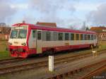 Der in Niebüll neg abgestellte neg-Dieseltriebwagen T4 (ÖBB-Baureihe 5047) aus dem Hause Jenbacher ist gewissermaßen ein Exot in Deutschland.