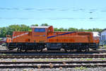 Die Diesellokomotive 261 310-7 von Northrail war Anfang Mai 2020 in Hattingen zu sehen.