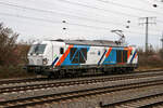 Br 248 014 von Northrail fährt als Lokzug durch Hamm (Westf). 31.12.2022