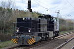 Northrail 500 1664 (92 80 1276 026-2 D-NRAIL) am 12.03.19 Bf. Berlin-Hohenschönhausen Richtung Industrieübergabe Nordost.