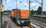 nortrail Lok (NVR-Nummer: 98 80 0272005-6 D-NRAIL) setzt im Bahnhof Hamburg Harburg um, 06.08.19