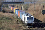 NRAIL 248 015-0 auf der Hamm-Osterfelder Strecke in Recklinghausen 28.2.2022