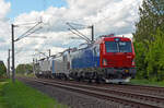 Nachschuss auf den Lokzug vom 05.05.24 , welcher von 111 222 der railadventure durch Greppin Richtung Dessau geführt wurde. Am Zugschluss hing 193 057 der Northrail im Farbkleid des künftigen Mieters SBB Cargo.