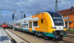 Sicherlich Schulungsfahrten mit dem neuen vierteiligen Siemens Desiro HC für die ODEG, hier  62 525-1  am 29.09.22 Durchfahrt Bahnhof Golm.