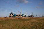 ODEG 4746 306 als RE9 nach Stralsund am 03.01.2023 in Altefähr.