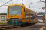   Der VT 650.62 (95 80 0650 062-2 D-ODEG) der Ostdeutsche Eisenbahn GmbH (ODEG) ist am 20.12.2014 beim Siegener Hauptbahnhof abgestellt.