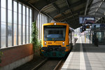 VT 650.60 in der Bahnhofshalle des Bahnhofs von Frankfurt (Oder).