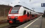 Schätzungsweise der nördlichste Bahnhof an dem derzeit ÖBB Fahrzeuge regelmäßig zu finden sein dürften - ODEG / ÖBB 4746 056 als RE9 am Endbahnhof Sassnitz auf Rügen - 29.12.2019