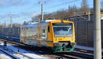 ODEG  VT 650.82  (NVR:  95 80 0650 082-0 D-ODEG ) am 12.02.21 auf Dienstfahrt Berlin Blankenburg.