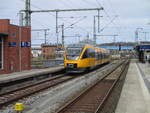 Am 15.April 2021 hatte ich das Glück das ich zur richtigen Zeit auf dem Bahnhof Bergen/Rügen war,als dort am Nachmittag der ODEG 643 862 durch kam.Inzwischen ist der 643 wieder in Mukran.
