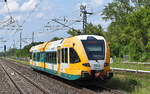 Ostdeutsche Eisenbahn GmbH, Parchim (ODEG) mit  VT 646.041  (NVR:  95 80 0646 041-3 D-ODEG ) auf Dienstfahrt Richtung Eberswalde am 24.05.24 Durchfahrt Bahnhof Berlin-Hohenschönhausen.