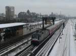 CityShuttle-Wagen auf dem RE4 der ODEG, hier gezogen von ES64 U2 29 bei der Durchfahrt durch Berlin Beusselstrae. 15.12.2012