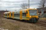 VT 650.62  Amt Schlaubetal  (650 062-2) & VT 650.78  Seelow (Mark)  (650 078-8) der ODEG - Ostdeutsche Eisenbahn GmbH standen am 1. Weihnachtstag in Rathenow. Sie kamen als RE4 (RE 37389) von Berlin Ostbahnhof nach Rathenow und standen als Reserve fr den RE4 (RE 37305) zur Verfgung. 25.12.2012 