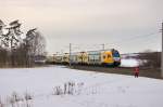 ET 445.103 (445 103-5) ODEG - Ostdeutsche Eisenbahn GmbH als RE4 (RE 37325) von Rathenow nach Jterbog bei Nennhausen. 27.03.2013