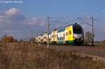 ET 445.115  Eberswalde  (445 115-9) ODEG - Ostdeutsche Eisenbahn GmbH als RE2 (RE 37372) von Wittenberge nach Cottbus in Vietznitz. Netten Gru an den Tf + alle weitern grenden ODEG Tf´s! 24.10.2013