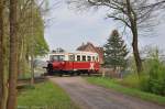 VT 0508 der OHE am 28.04.2012 bei Wietzendorf