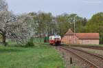 VT0508 der OHE am 28.04.2012 in Beckedorf