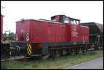 Lokomotive 02 der PBSV Verkehrs GmbH  ex DR V 60 am 17.5.2007 im Hafen Magdeburg.