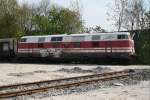 Hat auch schon bessere Tage gesehen.V180 331 der PBSV beim Tag der offenen Tr am 01.05.10 im BW Glauchau.