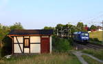 Leerer Autotransportzug nach Glauchau mit 246 049 der Press in Jößnitz.