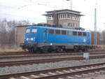 Die PRESS 140 041,am 18.Februar 2018,in Rostocker Seehafen.