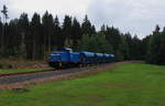 Die Press 346 020 mit 4 FC-Wagen auf dem Weg von Zwickau nach Bad Brambach.