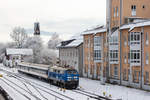 218 054 mit dem Alex Pendel aus Oberstdorf in Immenstadt. am 7.12.20